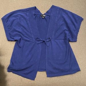 Navy Blue Cardigan / Shaw / Cover Up